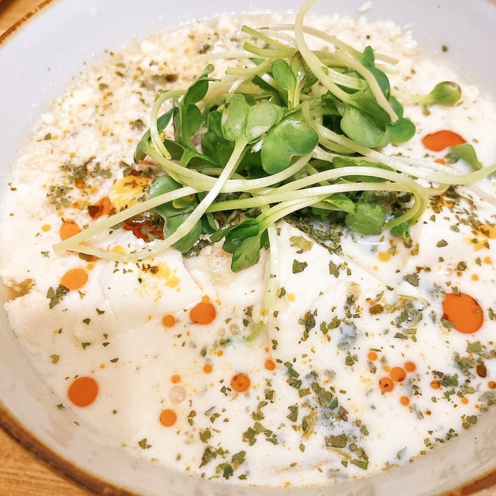 干しエビ不使用☆レンジで作る鹹豆漿